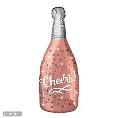 Large Size Cheers and Lets Party Bottle Shaped Balloons For Birthday Anniversary Ring Ceremony Party Decorations Pack Of 2-thumb2