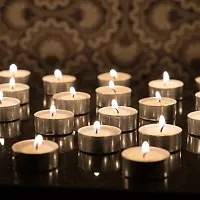 Wax Tealight Candles (Set Of 50, Unscented) Diwali Decoration Home Surprise-thumb1