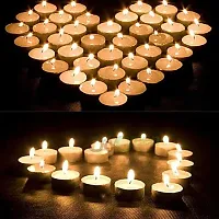 Wax Tealight Candles (Set Of 50, Unscented) Diwali Decoration Home Surprise-thumb2