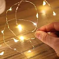 Battery Powered Waterproof Copper Wire String Fairy Lights For Diwali, Christmas, Valentine, Decoration 5 Meter Warm Yellow-thumb1