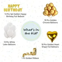 Solid Golden Birthday Decoration Item ndash; Pack Of 38 Pieces-thumb1