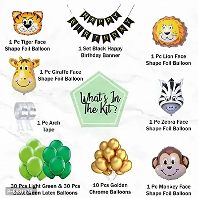 Jungle theme Birthday Party Decoration Kit  (Set Of 89)-thumb2