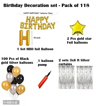 Happy Birthday Decoration Kit -Pack Of 118-thumb2