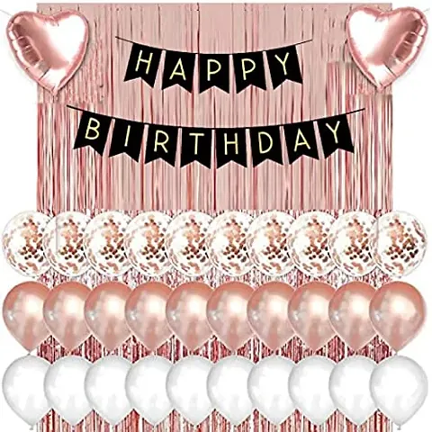 Happy Birthday Foil With Metallic Balloons For Perfect Birthday