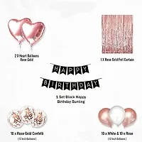 Rose gold Birthday Decoration Items -47 Pieces Items-thumb1