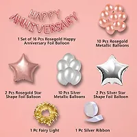 Anniversary Decorations For Home Set - Pack Of 42 Pieces-thumb1