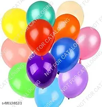 Metallic Finish Balloons For Birthday   Anniversary Party Decoration (Pack Of 100)  Multi Color-thumb2