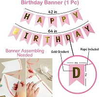 Birthday Decoration Items Kit  32Pcs Bday Banner Pink Balloon with Led Light for Girls kids  Husband Girls Boys Bday Decorations Items with String Fairy Lights&nbsp;&nbsp;(Set of 32)-thumb2