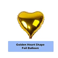 Golden   Silver Birthday Decoration Party Supplies Kit   Pack Of 53 Pcs   Happy Birthday Foil  Star shape  Heart Shape  Confetti   Metallic balloons   for Husband  Wife  Boy  Girl-thumb3