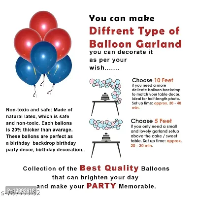 Happy Birthday Decorations For Boys   Blue Red Colour Birthday Balloons For Decoration Kit  Foil Curtain  Star Foil Balloon   Happy Birthday Banner For Kids Bday  Baloons For Decor 34Pcs-thumb3