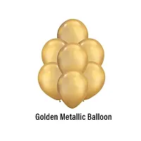 Black   Golden New Year Decoration Items 2022   30 Pcs Combo   2022 Foil  Star Shape Foil  Confetti  Metallic   Latex Balloons for Home Decor NY Eve Party-thumb3