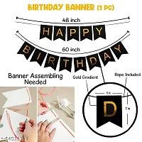 Happy Birthday Balloons Decoration Kit Of 45 For Husband Boys Kids Balloons Decorations Items Combo With Letters Banner  Latex Metallic Balloons  Foil Curtains.-thumb1