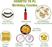 Happy Birthday Decoration Kit Combo 76 Pcs&nbsp;&nbsp;(Set of 76)-thumb1
