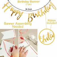Birthday Decoration Items Kit  10Pcs Bday Banner Confetti Balloon with Led Light for Kids  Husband Girls Boys Bday Decorations Items with String Fairy Lights&nbsp;&nbsp;(Set of 10)-thumb2