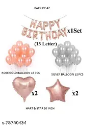 Happy birthday rose gold 2 hart rose gold 2 star rose gold   30 pcs rose gold silver balloon-thumb1