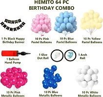 Black Banner Balloons Arc Glue Dot for girls Baby Birthday Decoration item&nbsp;&nbsp;(Set of 111)-thumb1