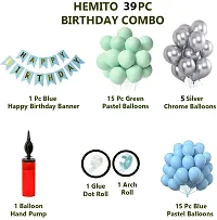 Birthday Decoration Items Combo kit for Boys Girls with Balloons  Banner   Pump-thumb1