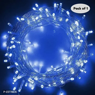 Bubble Trouble Blue Led Serial Lights for Decoration - String Lights for Home Decoration,Fairy Lights | Christmas, Diwali Decoration Lights for Balcony | Copper Wire Pixel Light (10 Meter | Pack of 1)-thumb0