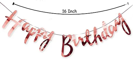 Birthday Decoration Items Combo kit for Boys Girls with Balloons Banner Confetti&nbsp;&nbsp;(Set of 63)-thumb2