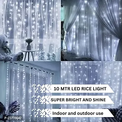 Bubble Trouble nbsp;White Led Serial Lights for Decoration - String Lights for Home Decoration,Fairy Lights | Christmas, Diwali Decoration Lights for Balcony | Copper Wire Pixel Light (10 Meter | Pack of 1)-thumb3