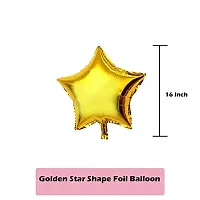 Golden   Silver Birthday Decoration Party Supplies Kit   Pack Of 53 Pcs   Happy Birthday Foil  Star shape  Heart Shape  Confetti   Metallic balloons   for Husband  Wife  Boy  Girl-thumb2