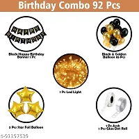 Happy Birthday Decorations for Boys Girls  Adults With Star Foil  Happy Birthday Banner  Metallic Balloons-thumb1