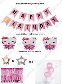 3 Kitty Birthday Combo Pack Of 40 (Set Of 40) Balloons   Decoration-thumb1