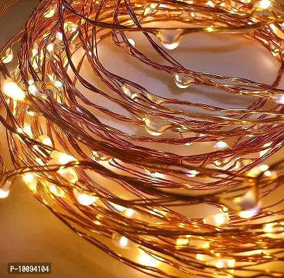 Copper Fairy String Lights with USB Powered Led Light for Home Decoration (3 Meters Pack of 1 Corded electric)   Pack of 1-thumb2