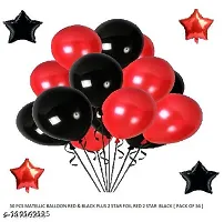 50 GOLD BLACK MATTALIC BALLON 2 BLACK 2 GOLD STAR PACK 54-thumb1