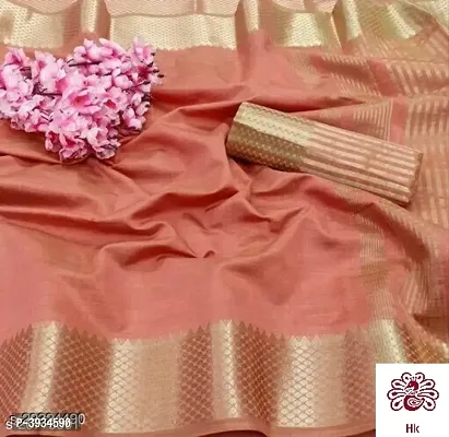 Beautiful Art Silk Saree With Blouse Piece-thumb0