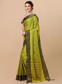 Beautiful Cotton Silk Jacquard Saree with Blouse piece-thumb1