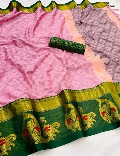 Traditional Cotton Silk Woven Design Sarees