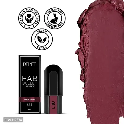 RENEE Fab 5 Refill Bullet Matte Lipstick, L 16 Wise Wine 1.5gm-thumb3