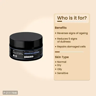 The Skin Story 5 in 1 Anti Ageing Radiant Moisturising Cream | Face Cream for Women | Fights Wrinkles, Dullness  Fine lines | Enriched with Stem Cells| 50g-thumb3