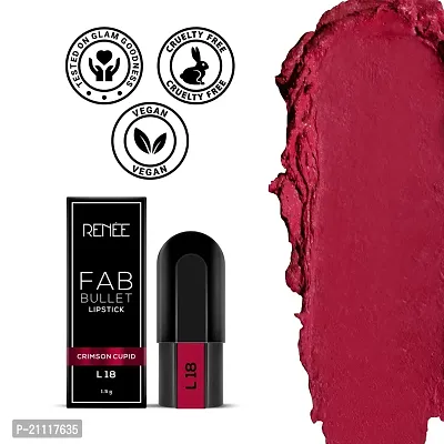 RENEE Fab 5 Refill Bullet Matte Lipstick, L 18 Crimson Cupid 1.5gm-thumb3