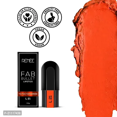 RENEE Fab 5 Refill Bullet Matte Lipstick, L 21 Tictoc Tangerine 1.5gm-thumb3