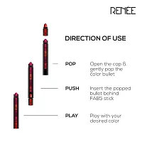 RENEE Fab 5 Refill Bullet Matte Lipstick, L 13 Bloody Berry 1.5gm-thumb4