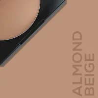 RENEE Face Base Compact Powder Almond Beige 9gm| Enriched with Hyaluronic Acid  Vitamin E| Long-lasting, Easy Blend, Matte Finish-thumb1