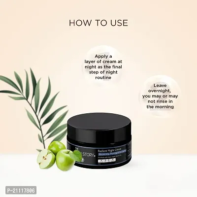 The Skin Story Anti Ageing Radiant Night Cream for Women | Night Cream for Glowing  Radiant Skin |Fights Fine Lines  Wrinkles | For Women |With Stem Cells 45g-thumb3