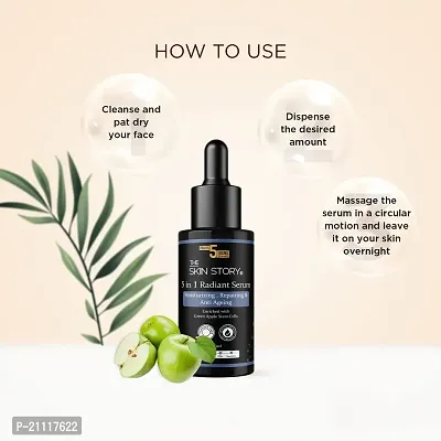 The Skin Story Anti Ageing Face Serum for Radiant Skin|Instant Face Glow | Serum for Glowing Skin |Fights Wrinkles, Dullness  Fine lines | Enriched with Stem Cells, 40ml-thumb4