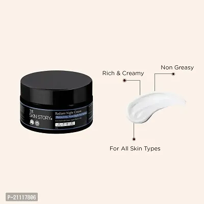 The Skin Story Anti Ageing Radiant Night Cream for Women | Night Cream for Glowing  Radiant Skin |Fights Fine Lines  Wrinkles | For Women |With Stem Cells 45g-thumb5