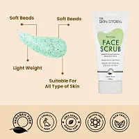 The Skin Story Exfoliating Face Scrub for Blackheads  Whiteheads | Sensitive  Normal Skin | Gentle Scrub | Moringa | 100g-thumb4