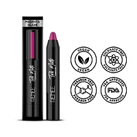 RENEE Talk Matte Crayon Lipstick - Magenta Glaze, 4.5g | Hydrating and Long-Lasting Matte Lip Color | Enriched with Vitamin E, Jojoba Oil  Cocoa Butter-thumb2