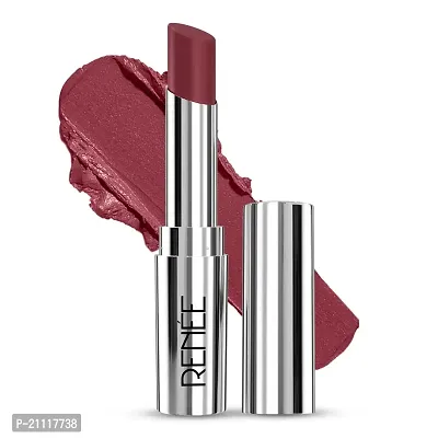 RENEE Crush Glossy Lipstick Besos 4gm, Non-drying, Highly Pigmented, Intense Moisturizing, Soft Texture, Lightweight, One Swipe Formula | Enriched With Jojoba Oil, Cocoa  Shea Butter