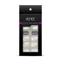 RENEE Stick On Nails DN 01| 24 Reusable Artificial Fake Nail Set| Lightweight  Long Lasting| Easy To Use| Quick Fix For Festivals  Special Occasions-thumb2