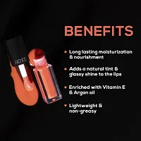 RENEE Super Natural Tinted Lip Oil Sweet Toffee 3ml, Long Lasting Moisturization  Nourishment | Enriched With Vitamin E  Argon Oil-thumb1