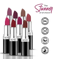 RENEE Stunner Matte Lipstick - Dare You 4gm| Intense Color Pay Off, Full Coverage Long Lasting Weightless Velvety Formula with One Swipe Application| Enriched with Vitamin E  Hyaluronic Acid-thumb4