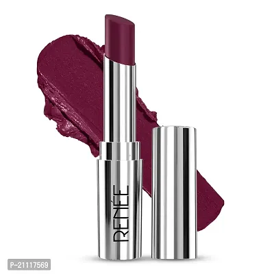 RENEE Crush Glossy Lipstick Cari?o 4gm, Non-drying, Highly Pigmented, Intense Moisturizing, Soft Texture, Lightweight, One Swipe Formula | Enriched With Jojoba Oil, Cocoa  Shea Butter