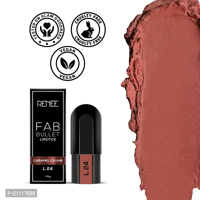 RENEE Fab 5 Refill Bullet Matte Lipstick, L 24 Caramel Crumb 1.5gm-thumb3