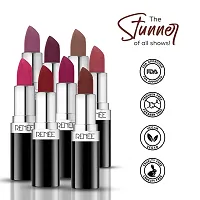 RENEE Stunner Matte Lipstick - Big Bang 4gm| Intense Color Pay Off, Full Coverage Long Lasting Weightless Velvety Formula with One Swipe Application| Enriched with Vitamin E  Hyaluronic Acid-thumb4